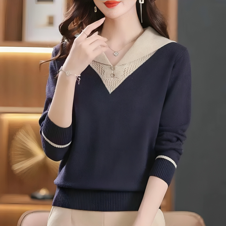 Pull au design réfléchi