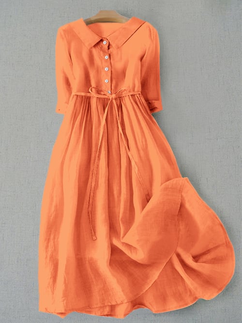 SL | Robe en coton d'une simplicité littéraire
