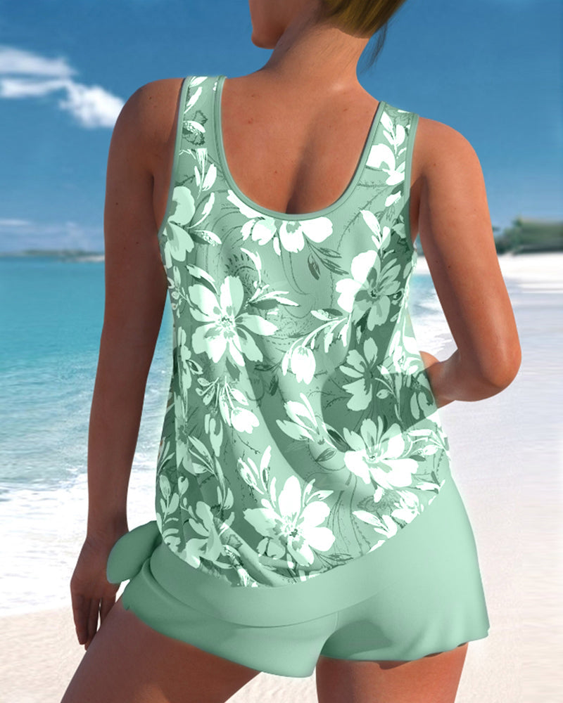 SL | Tankini avec imprimé fleuri