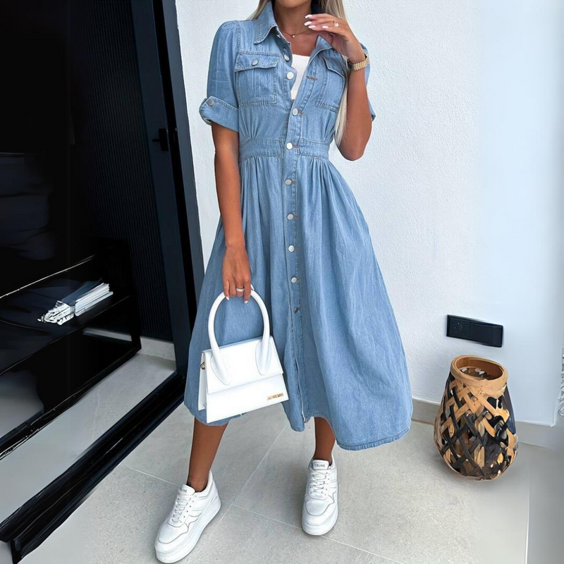 SL | Elégante robe midi d'été vintage
