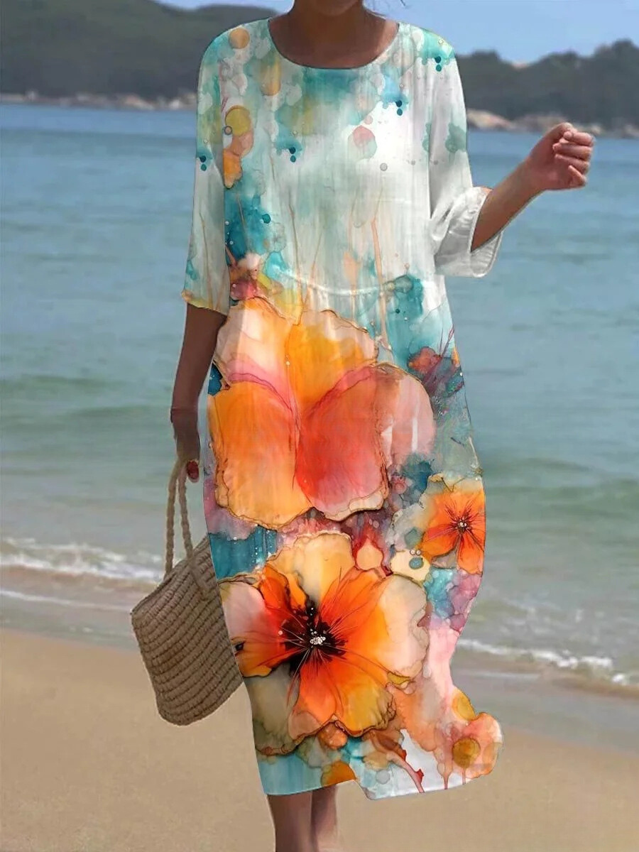 SL | Maxi robe à fleurs