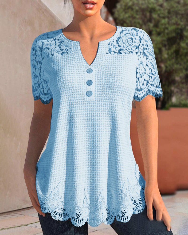 SL | Blouse en dentelle structurée