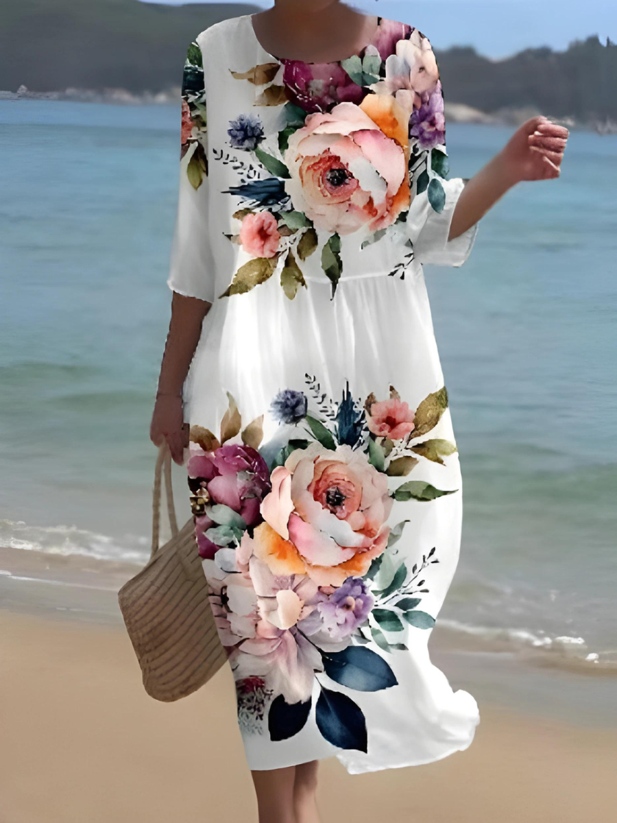 SL | Maxi robe à fleurs