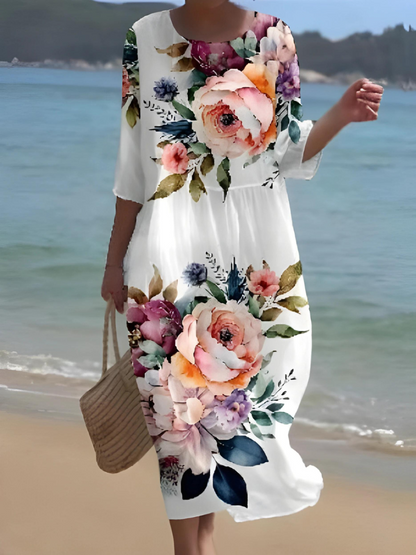 SL | Maxi robe à fleurs