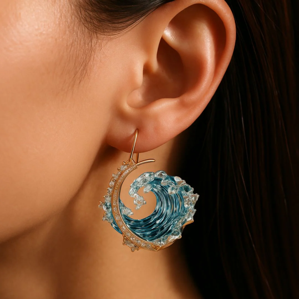 Boucle d'oreille artisanal délicat