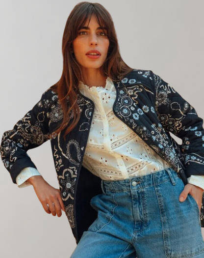 EP | Veste souple imprimée décontractée