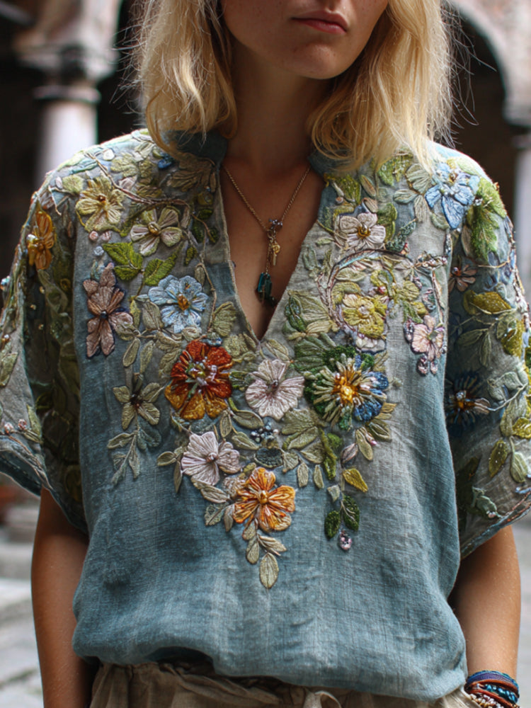 Chemise au style vintage intemporel
