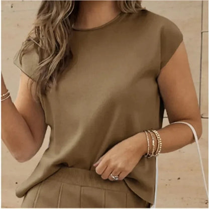 EP | MW - Ensemble deux pièces élégant avec pantalon large & T-shirt