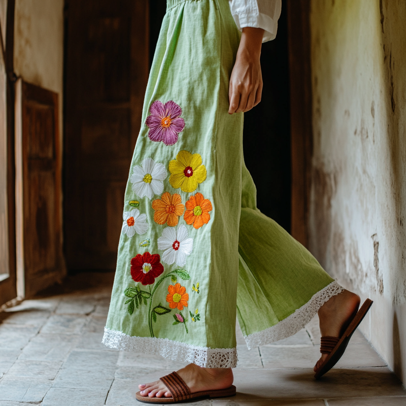 Pantalon au style vintage intemporel