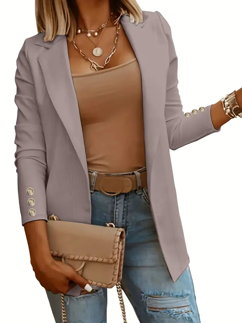 EP | élégant blazer à manches longues pour le printemps