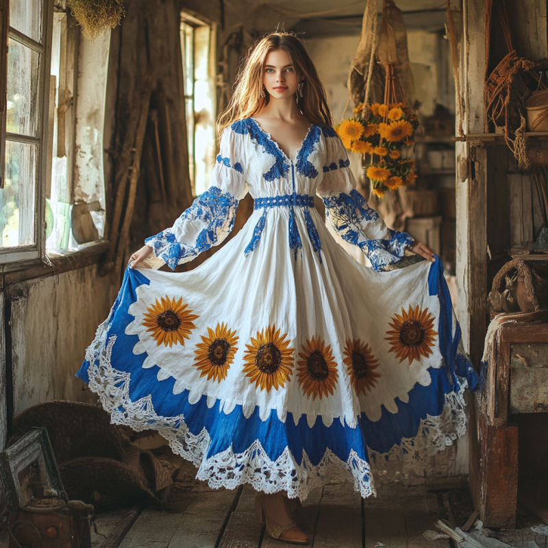 Robe magnifiquement confectionné