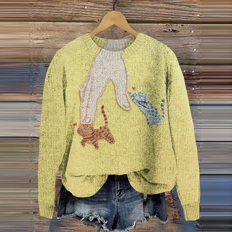 Pull au design réfléchi