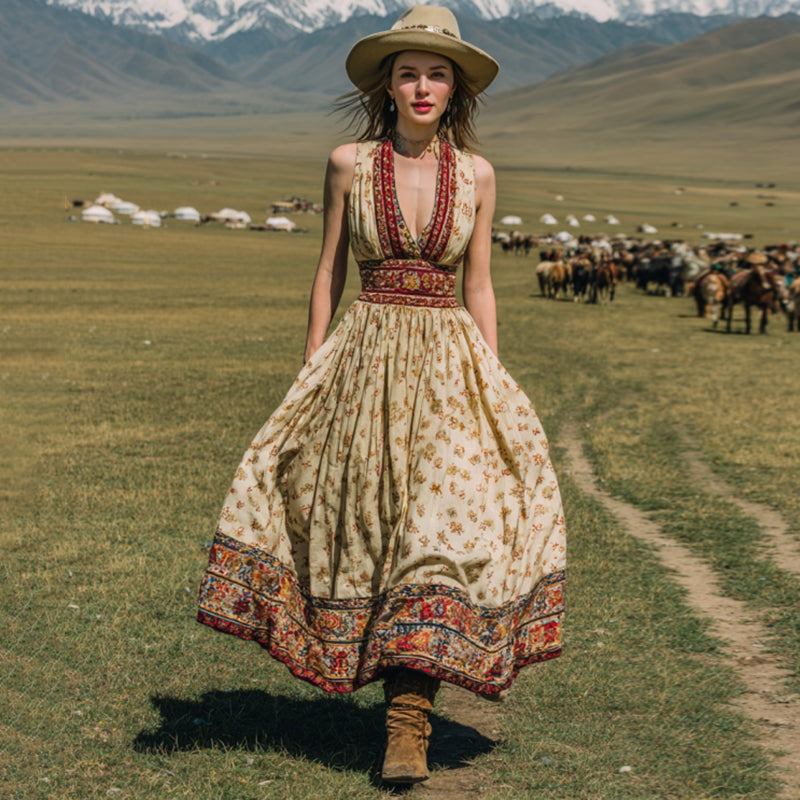Robe au style vintage intemporel