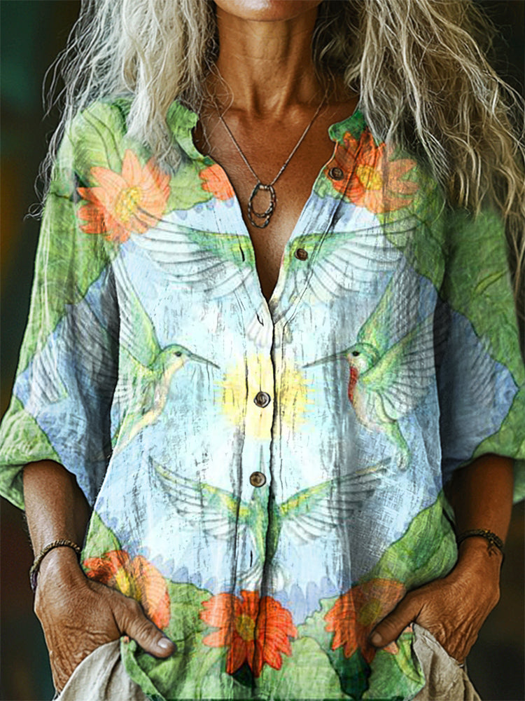 Chemise au style vintage intemporel