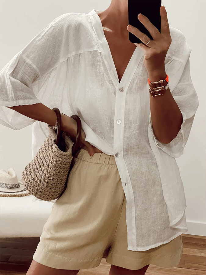 Chemise au design réfléchi