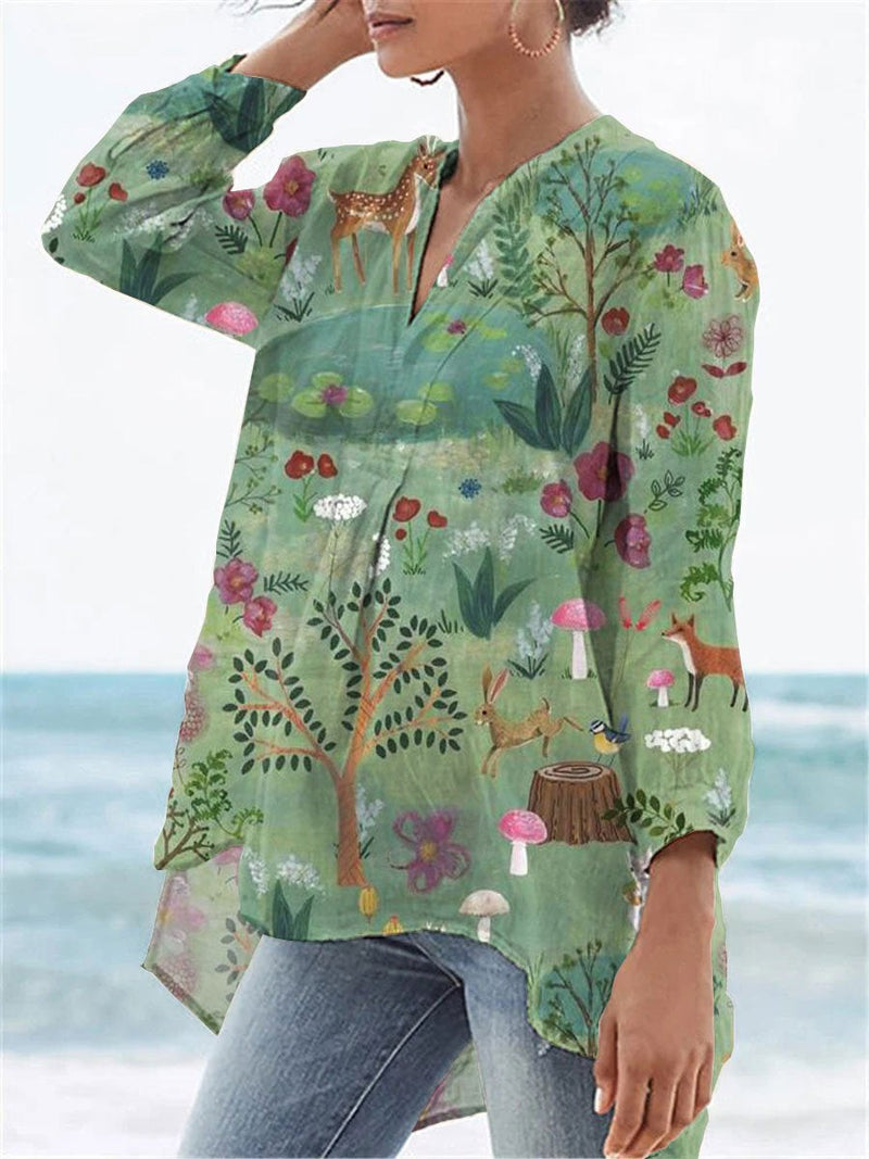 Chemise au style vintage intemporel