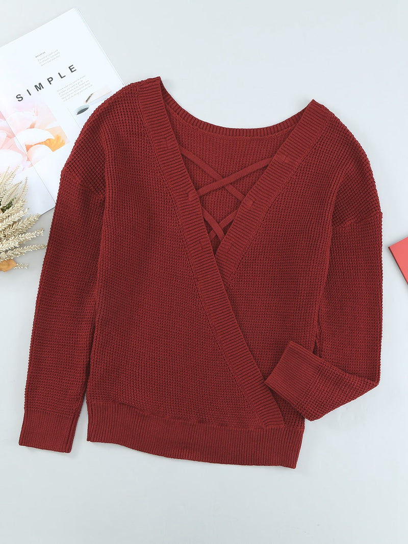 Pull au design réfléchi