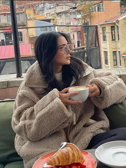 EP | Veste avec fermeture éclair et col montant