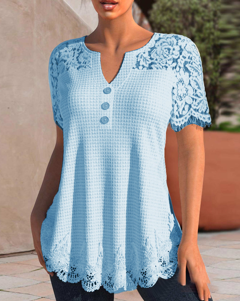 SL | Blouse en dentelle structurée