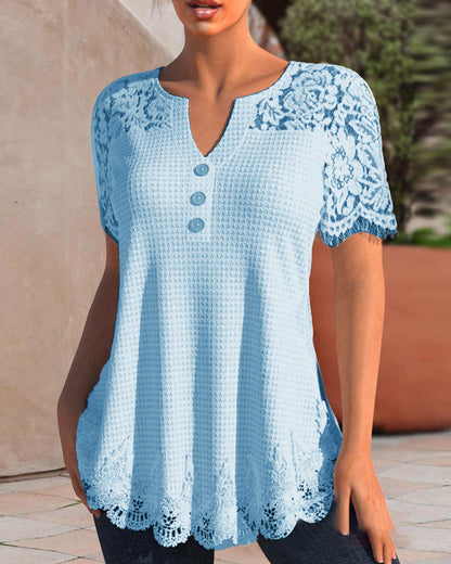 SL | Blouse en dentelle structurée