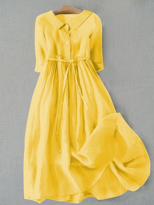 SL | Robe en coton d'une simplicité littéraire