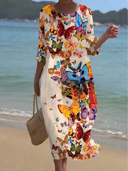 SL | Maxi robe à fleurs