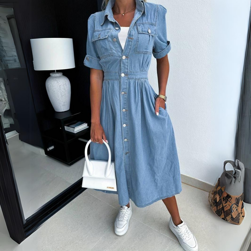 SL | Elégante robe midi d'été vintage