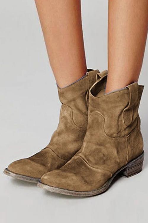 SL | Bottines en daim soutenues