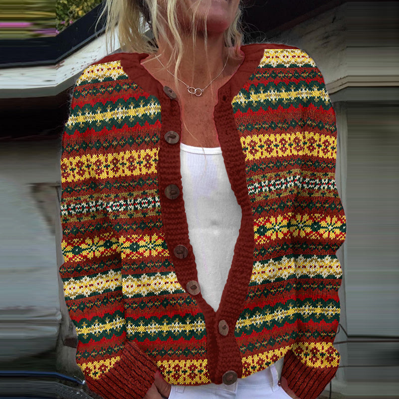 Cardigan au style vintage intemporel