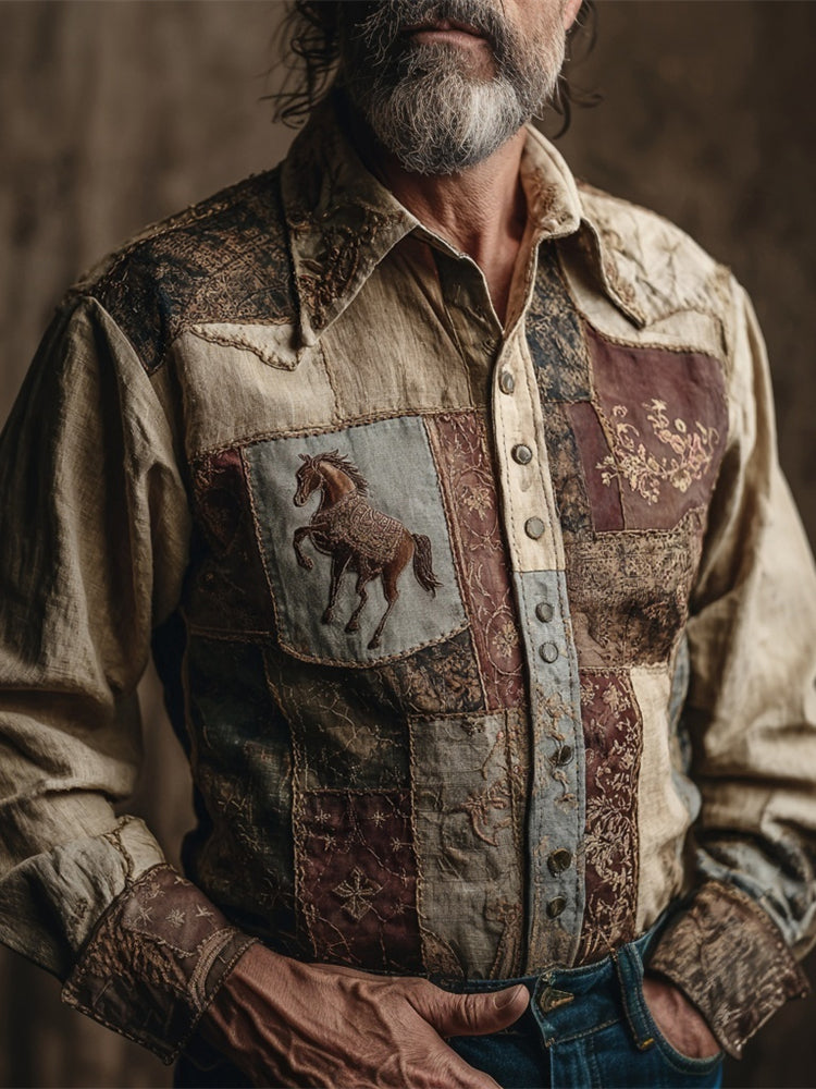 Chemise au style vintage intemporel