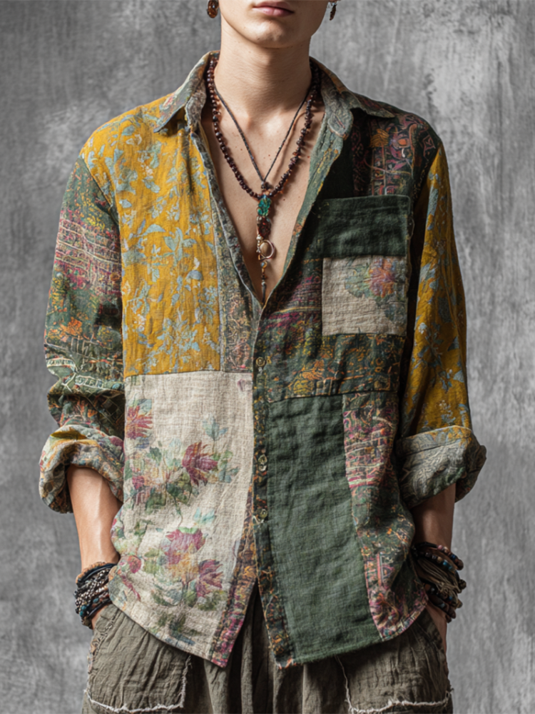 Chemise au style vintage intemporel