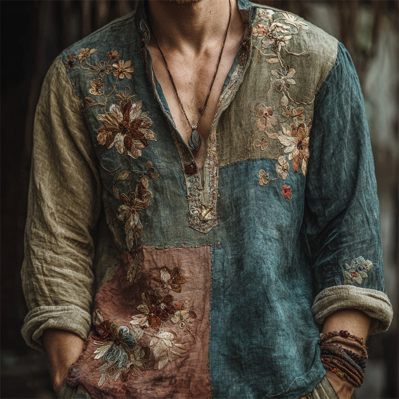 Chemise au style vintage intemporel