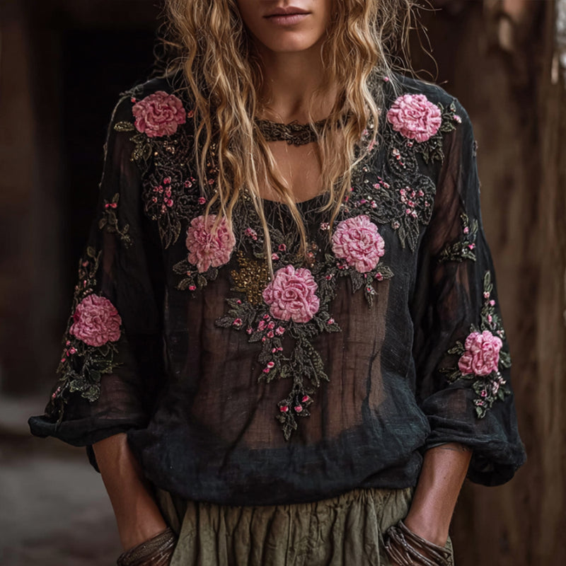 Haut au style vintage intemporel