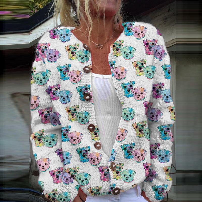 Cardigan au design réfléchi