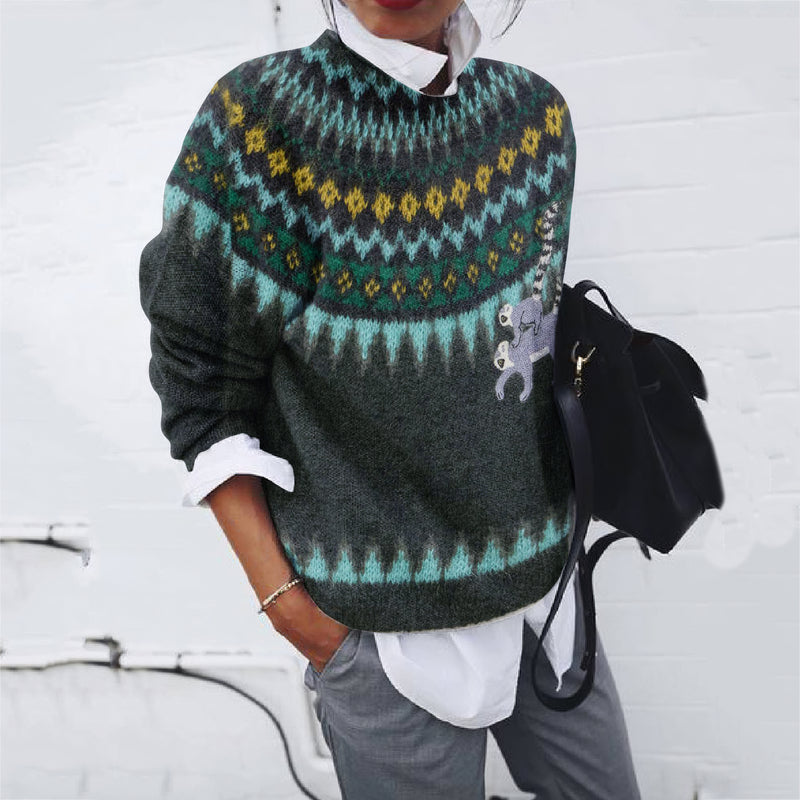 Pull au design réfléchi