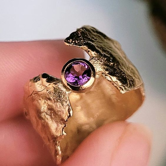 Or Bague élégant pour toute occasion