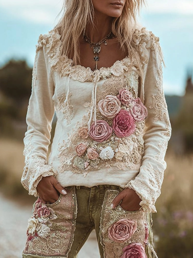 Haut au style vintage intemporel