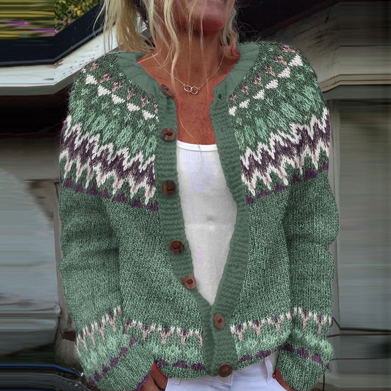 Cardigan au style vintage intemporel