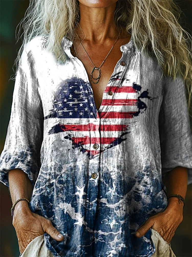 Chemise au style vintage intemporel