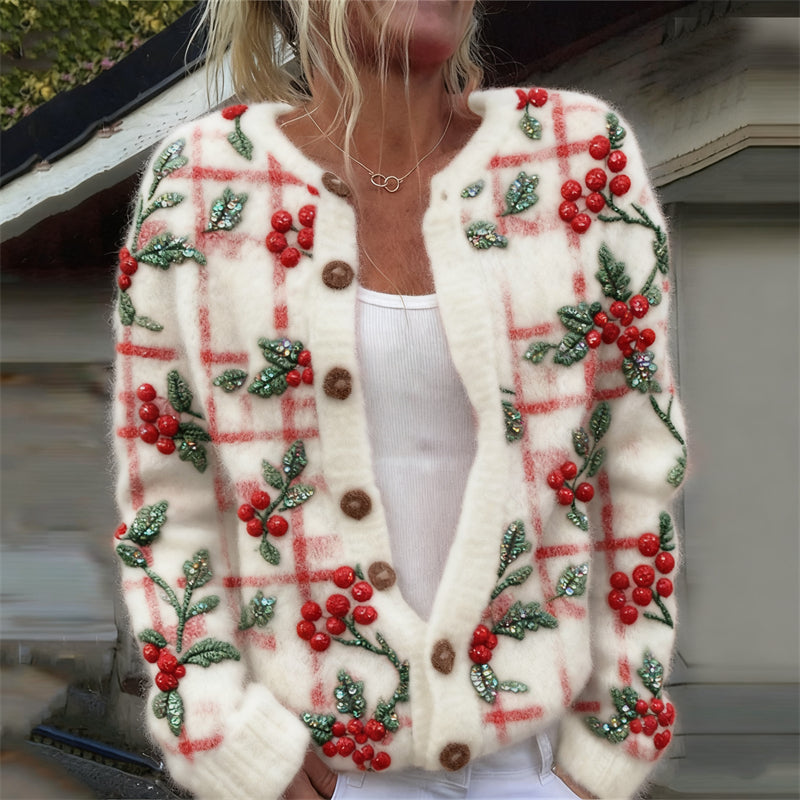 Cardigan au style vintage intemporel