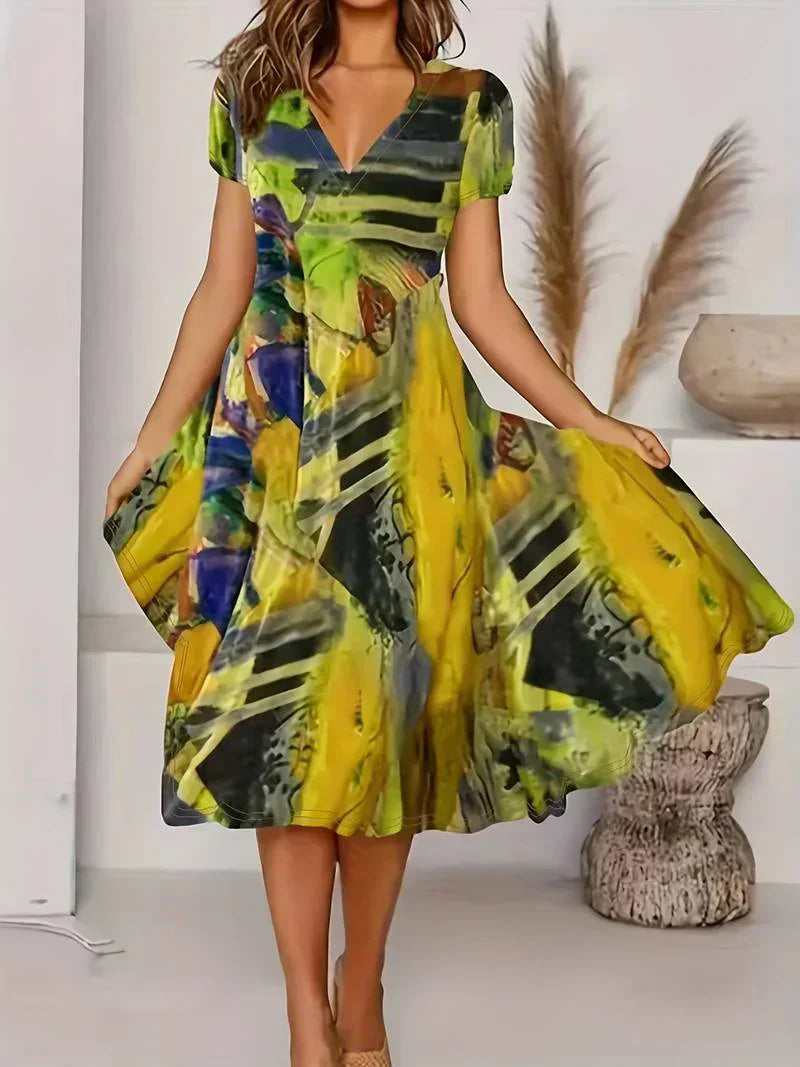 SL | Robe d'été bohème avec décolleté en V