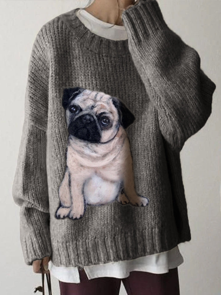 Pull au design réfléchi