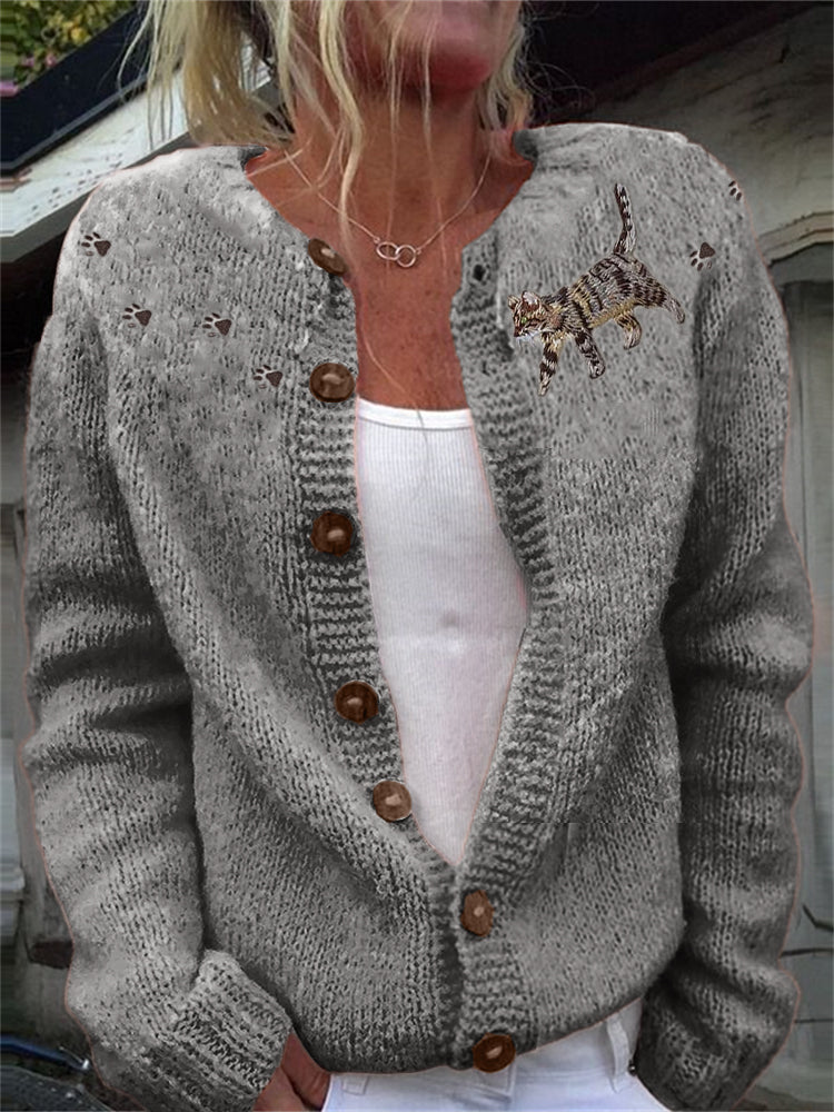 Cardigan au design réfléchi
