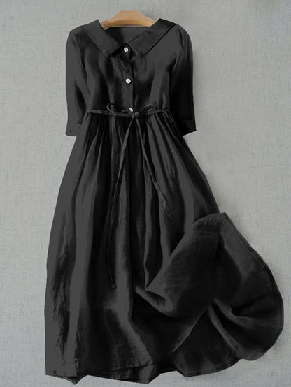 SL | Robe en coton d'une simplicité littéraire