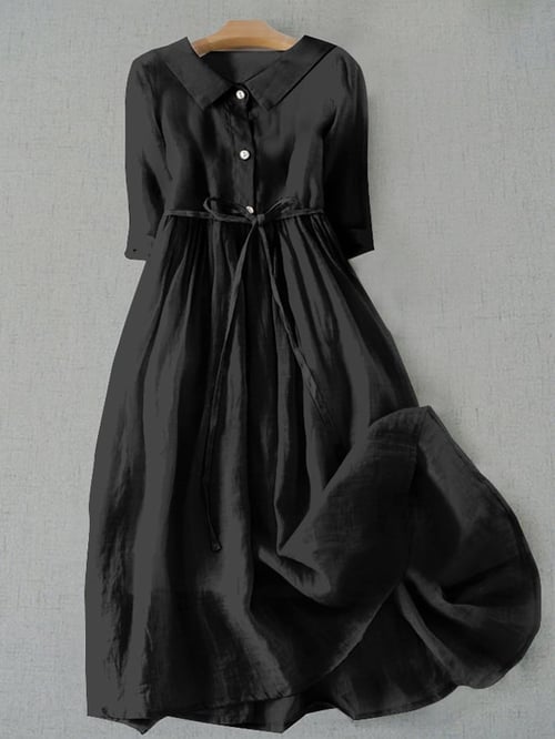 SL | Robe en coton d'une simplicité littéraire