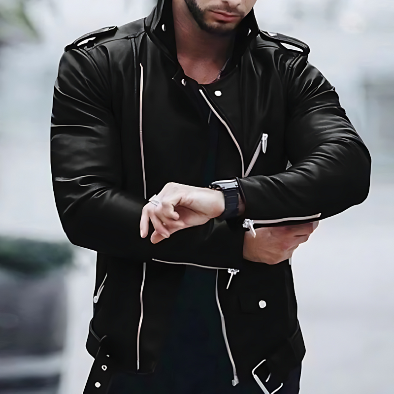 EP | Veste en cuir Slim