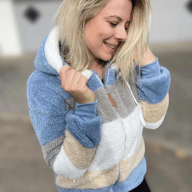 EP | veste douillette multicolore pour femmes