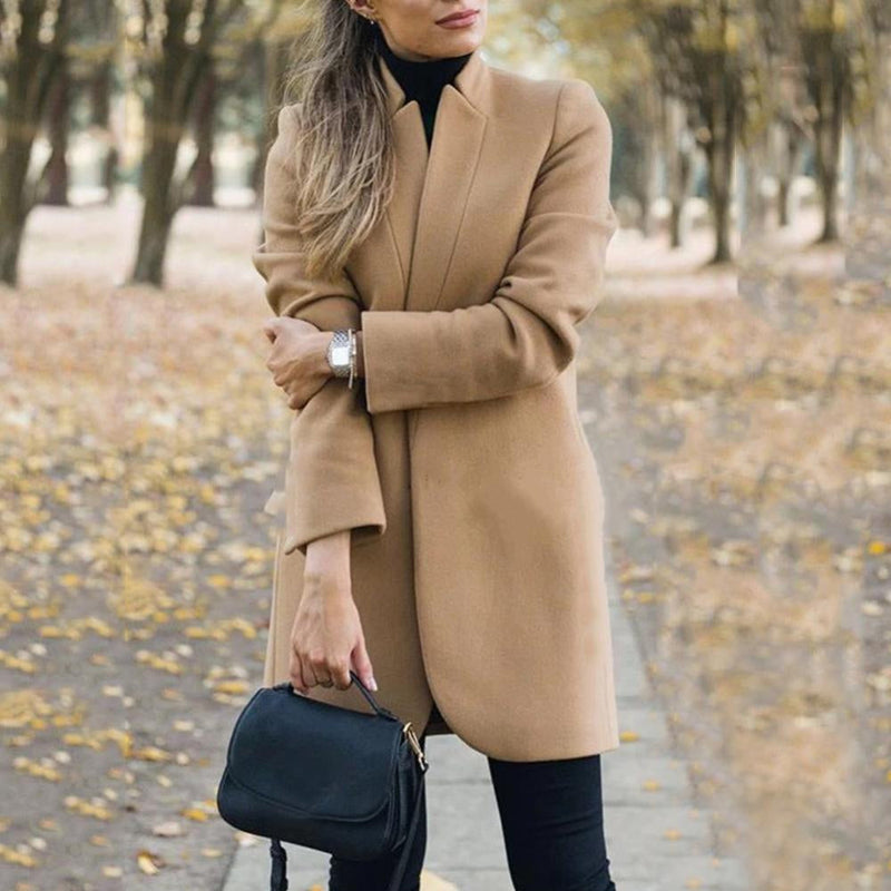 EP | Elégant manteau court de loisirs et d'affaires pour femmes