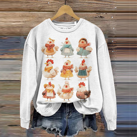 Thanksgiving Animal Print Women'S Sweatshirt artswardrobe