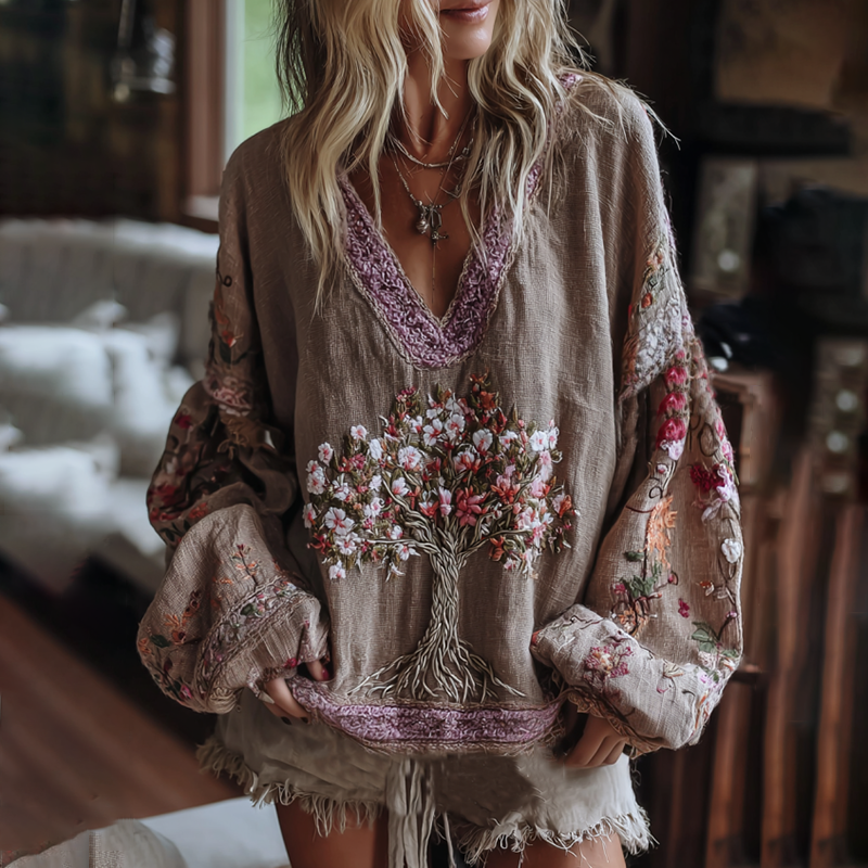 Chemise au style vintage intemporel